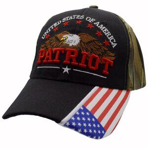 United States of America Patriot Eagle & Flag Embroidered Cap Hat NEW Fast Ship